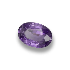 Safira violeta natural 0,53ct, corte oval, VS