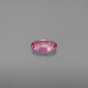 Safira rosa natural 0,52ct, corte oval, VS