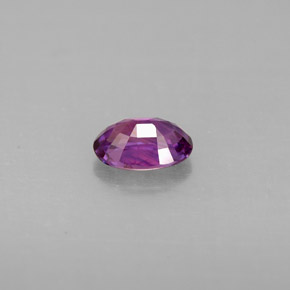 Safira violeta natural 0,60ct, corte oval, VS-SI