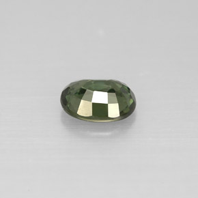 Safira verde natural 0,80ct, corte oval, VS