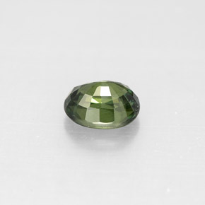 Safira verde natural 0,92ct, corte oval, VS-SI