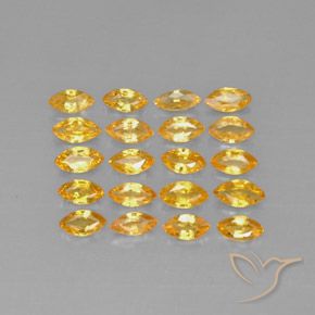 Pedras preciosas de safira amarelo natural de 3,90 ct, marquise, VVS-VS