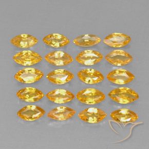 Pedras preciosas de safira amarelo natural de 3,90 ct, marquise, VVS-VS