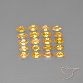 Pedras preciosas de safira amarelo natural de 3,67 ct, marquise, VVS-VS