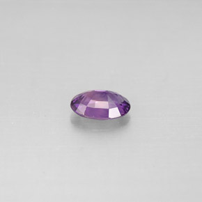 Safira violeta natural 0,52ct, corte oval, VVS