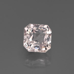 Safira rosa natural 1,32ct, corte esmeralda, VVS-VS
