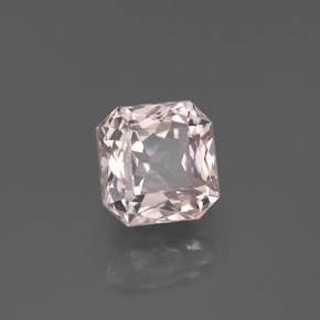 Safira rosa natural 1,32ct, corte esmeralda, VVS-VS