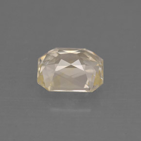 Safira amarelo natural 1,40ct, corte esmeralda, VVS