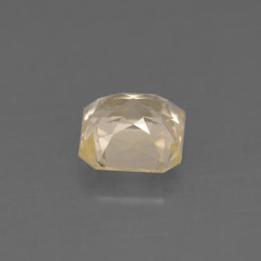 Safira amarelo natural 1,33ct, corte esmeralda, VVS-VS