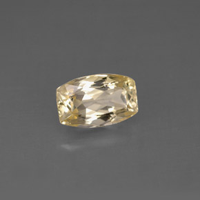 Safira amarelo natural 1,72ct, forma extravagante, VS