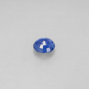 Safira azul natural 0,54ct, corte redondo, VS