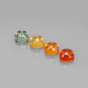 Pedras preciosas de safira multicolorido natural de 2,80 ct, almofada cortada, VS