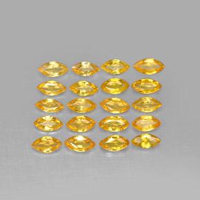 Pedras preciosas de safira laranja natural de 3,03 ct, marquise, VVS-VS