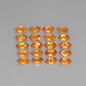 Pedras preciosas de safira laranja natural de 2,42 ct, marquise, VVS-VS