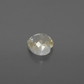 Safira amarelo natural 1,40ct, formato de coração, VVS-VS