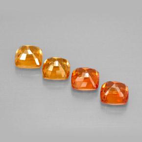 Pedras preciosas de safira multicolorido natural de 1,99 ct, almofada cortada, VVS