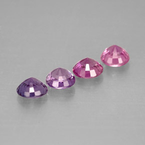 Pedras preciosas de safira multicolorido natural de  ct, corte redondo, VVS