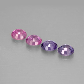 Pedras preciosas de safira multicolorido natural de  ct, corte redondo, VVS