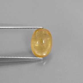 Safira ouro natural 1,74ct, transparente, transparente/translúcido