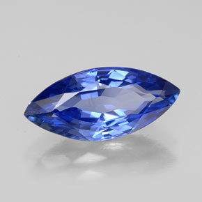 Safira azul natural 2,73ct, marquise, VVS