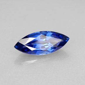 Safira azul natural 2,69ct, marquise, VVS