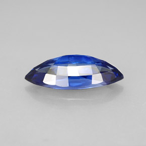 Safira azul natural 2,69ct, marquise, VVS