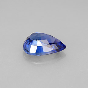 Safira azul natural 1,99ct, formato de pêra, VVS-VS