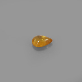 Safira amarelo natural 0,82ct, transparente, transparente/translúcido