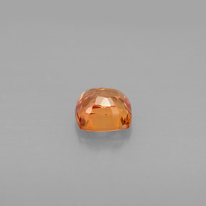 Safira laranja natural 0,82ct, almofada cortada, VVS-VS