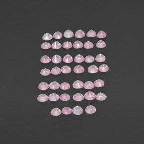 Pedras preciosas de safira rosa natural de  ct, corte redondo, VVS-VS