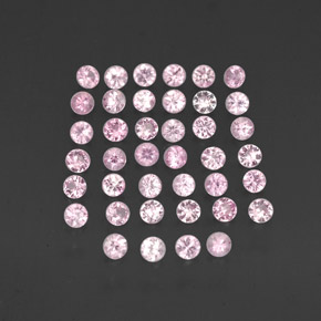 Pedras preciosas de safira rosa natural de  ct, corte redondo, VVS-VS