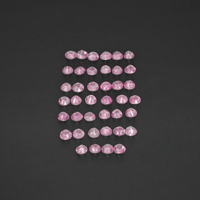 Pedras preciosas de safira rosa natural de  ct, corte redondo, VVS-VS