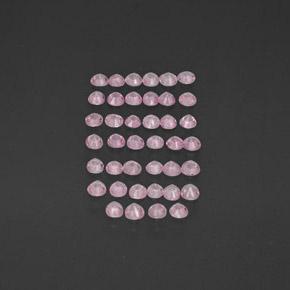 Pedras preciosas de safira rosa natural de  ct, corte redondo, VVS-VS