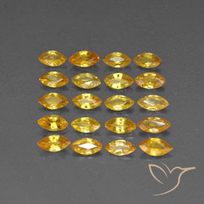 Pedras preciosas de safira amarelo natural de 3,73 ct, marquise, VVS-VS