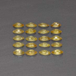 Pedras preciosas de safira amarelo natural de  ct, marquise, VVS-VS