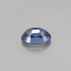 Safira azul natural 1,07ct, corte oval, VVS