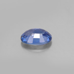 Safira azul natural 1,04ct, corte oval, VS