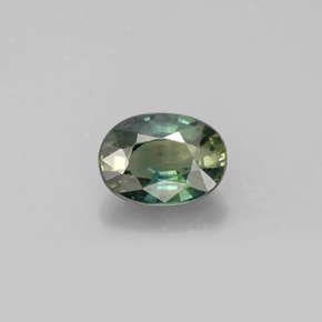 Safira multicolorido natural 1,14ct, corte oval, VS-SI