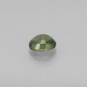 Safira verde natural 0,94ct, corte oval, VS