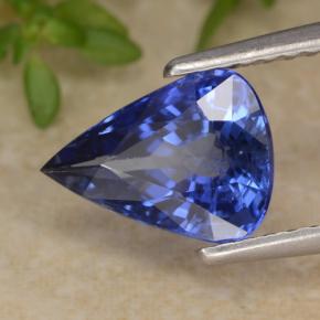 Safira azul natural 1,94ct, formato de pêra, VS