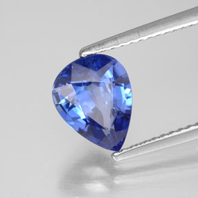 Safira azul natural 2,11ct, formato de pêra, VS-SI