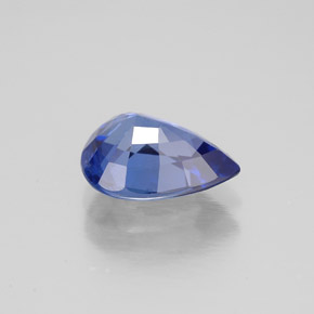 Safira azul natural 2,11ct, formato de pêra, VS-SI