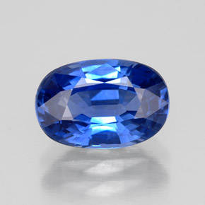 Safira azul natural 2,02ct, corte oval, VVS-VS