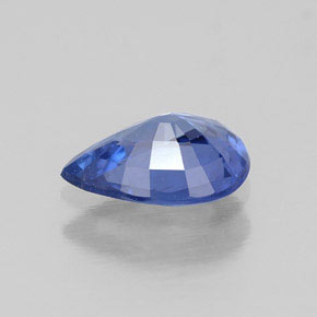 Safira azul natural 0,70ct, formato de pêra, VVS-VS
