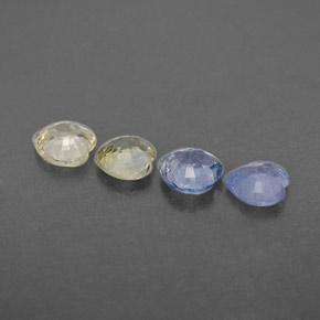Pedras preciosas de safira multicolorido natural de  ct, formato de coração, VVS