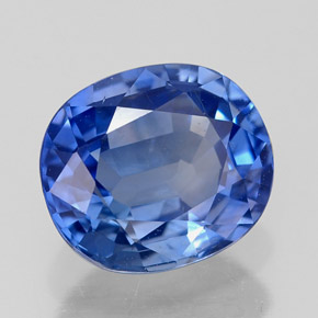 Safira azul natural 2,33ct, corte oval, VVS-VS