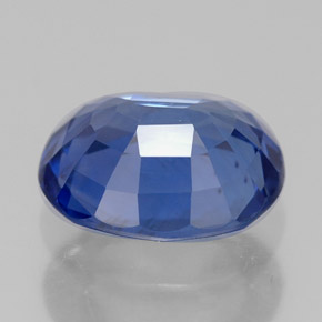 Safira azul natural 2,33ct, corte oval, VVS-VS