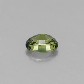 Safira verde natural 0,51ct, corte oval, VVS-VS