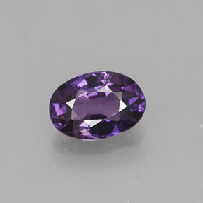 Safira violeta natural 0,55ct, corte oval, VS