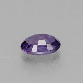 Safira violeta natural 0,61ct, corte oval, VS